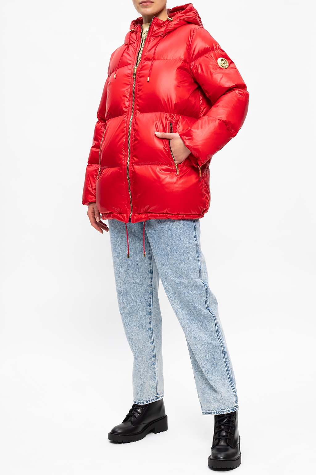 Michael kors cheap red down coat